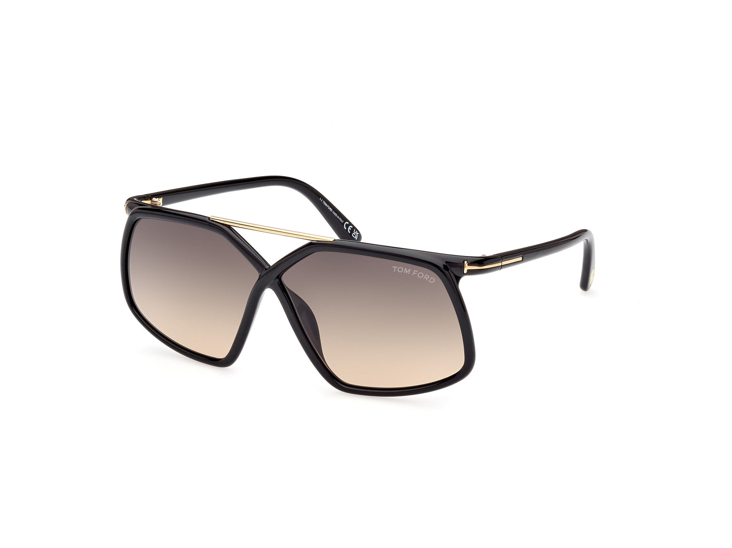 Tom Ford - Brown & Gold detail Sunglasses