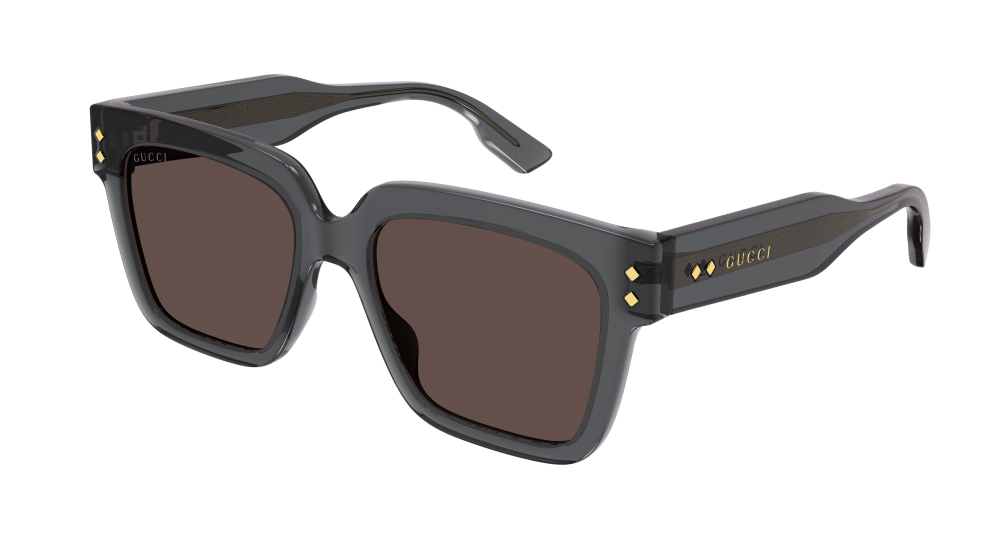 GUCCI Mens Sunglasses - Acetate Grey Brown