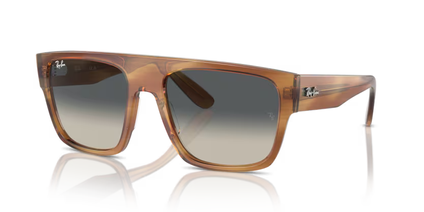 Ray Ban - Striped Brown Sunglasses